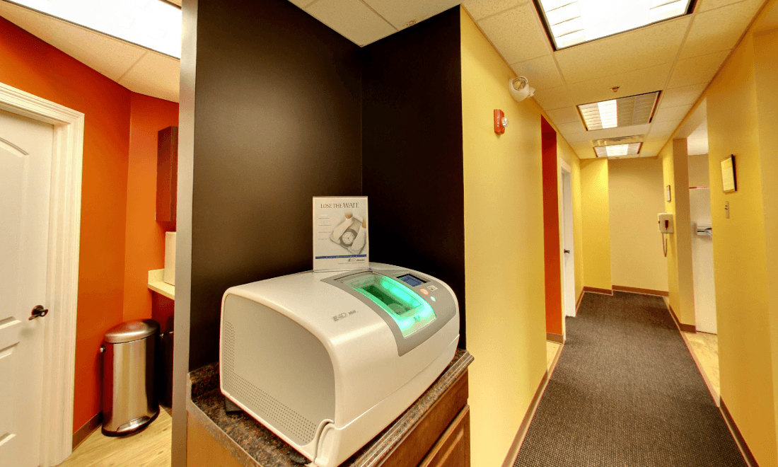 dentist office hallway | dental office oakbrook terrace il